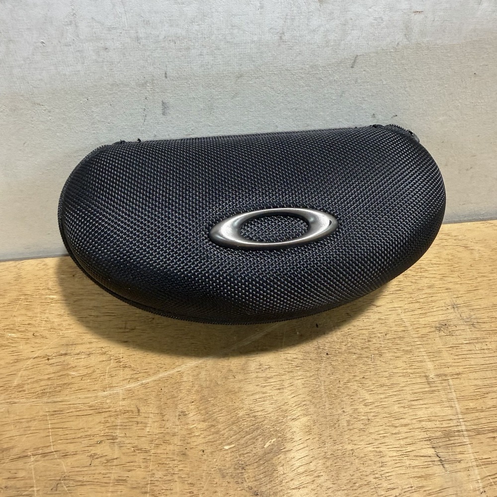 Oakley Sport Sunglasses Case Black Zippered Soft Vault Foam Lens Slots Fits Flak